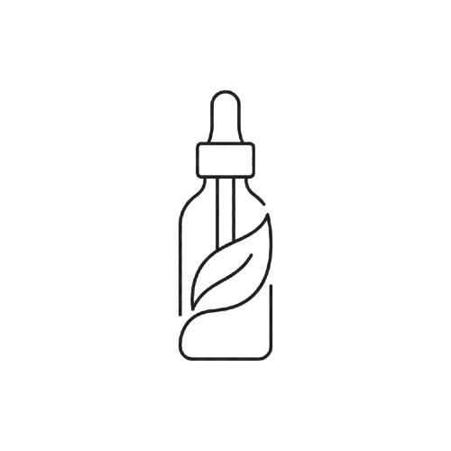 Cosmetic bottle with leaf
